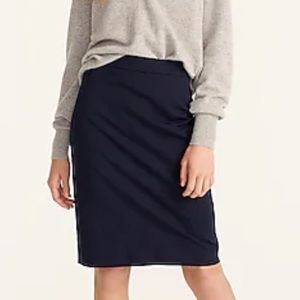 Jcrew number 2 pencil skirt wool, 24 inch length, navy